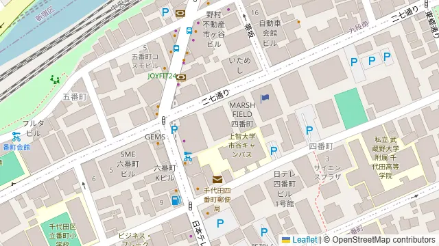 ダイニングバー ロウプキッチン 市ヶ谷の周辺地図