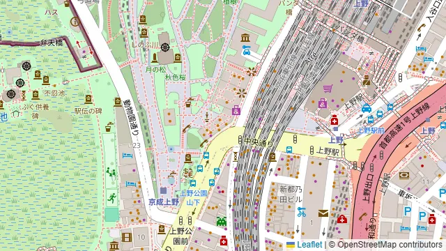 お花見ができる個室居酒屋 四季彩 上野駅前店の周辺地図