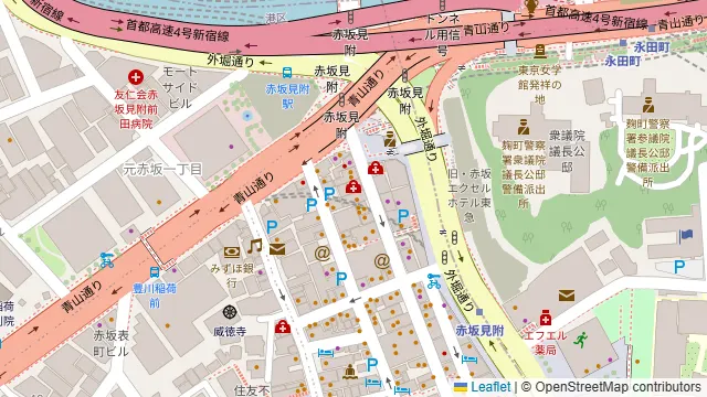 金陵 赤坂店の周辺地図