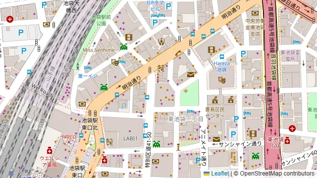 Trattoria Pizzeria LOGIC IKEBUKUROの周辺地図
