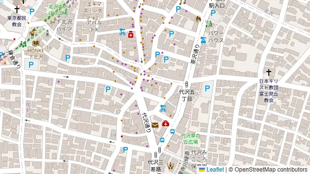ロンド下北沢の周辺地図