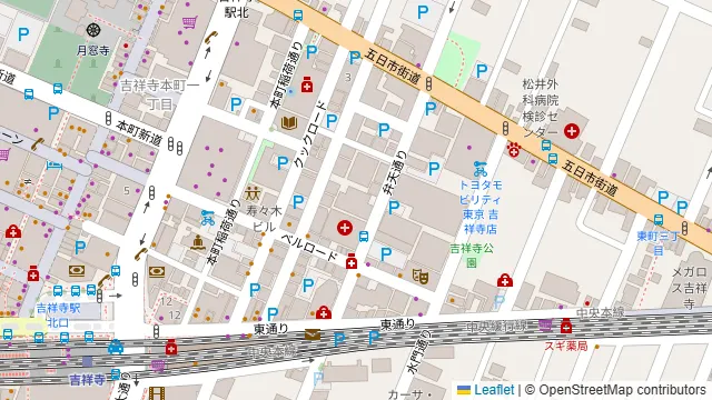 ROOMs 吉祥寺CHINEMAの周辺地図