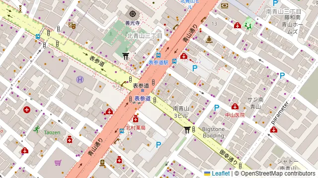 ルコンテ表参道の周辺地図