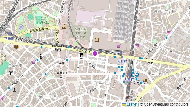 炭火牛タンと炉端焼きと土鍋御飯 名物家 大井町店の周辺地図