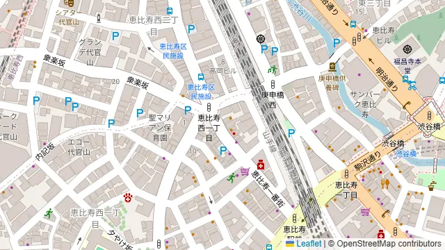 酒場 ひまり堂 恵比寿店の周辺地図