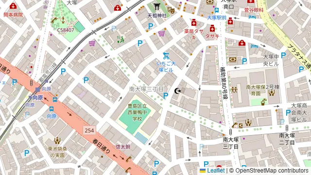 日写協会議室の周辺地図