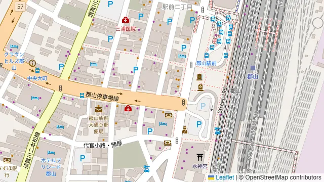 九州自慢 郡山駅前通り店の周辺地図