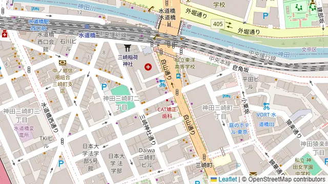 TIME SHARING 水道橋 三崎町TSビル 4Fの周辺地図