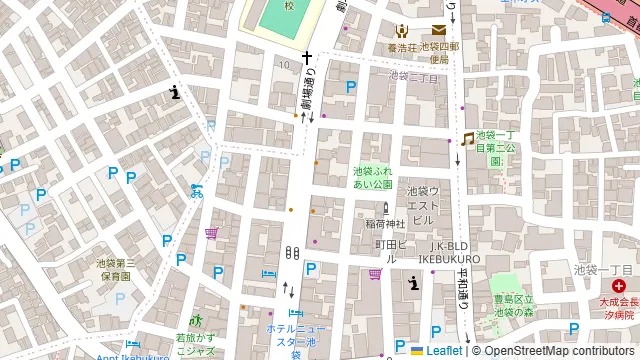 CasaBlan池袋3rdの周辺地図