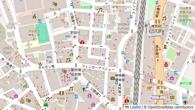 クラブキャメロットの周辺地図