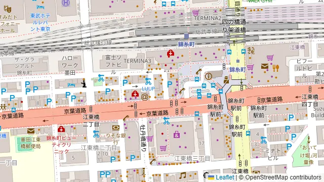 アミューズメントバー D.P.S 錦糸町店の周辺地図