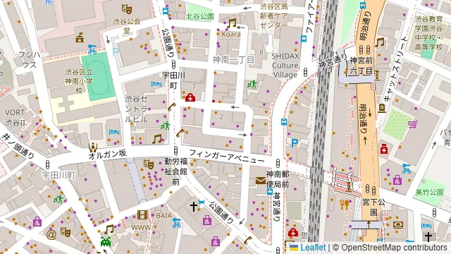 クラブキャメロットの周辺地図