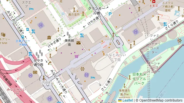 本格点心と台湾料理 ダパイダン105 横浜みなとみらい店の周辺地図
