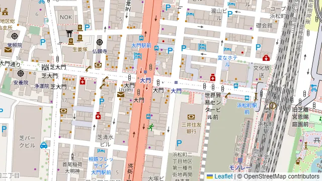 かんてきや 浜松町店の周辺地図