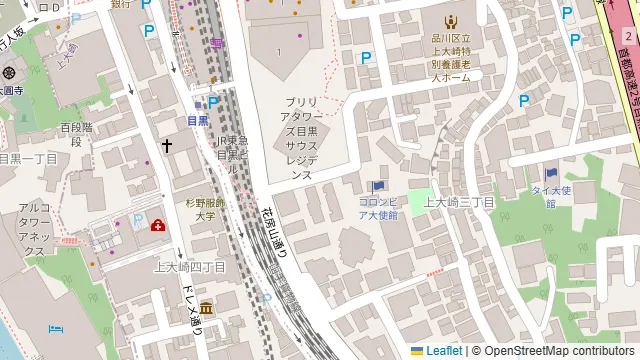 東京aeru meguroの周辺地図