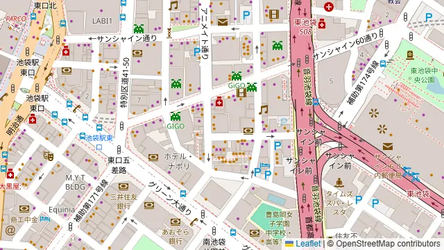 NATULUCK池袋サンシャイン前店の周辺地図