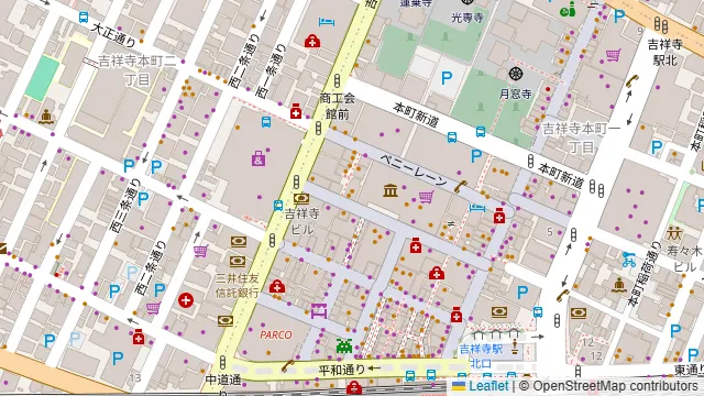 ラパウザ 吉祥寺ダイヤ街店の周辺地図