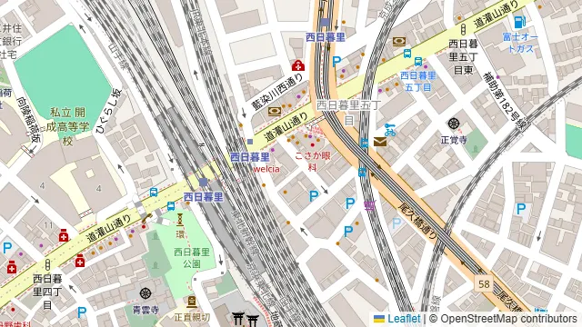 肉刺居酒屋 縁ちゃん 西日暮里の周辺地図