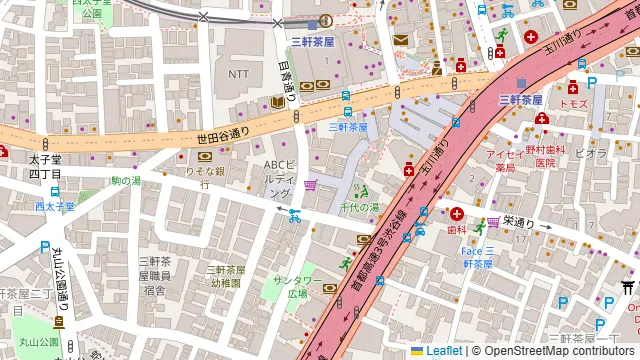 ブッチャーズ 八百八 三軒茶屋店の周辺地図