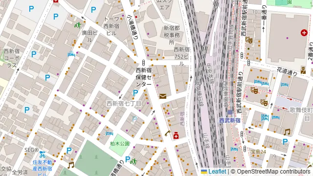 HAPON新宿の周辺地図