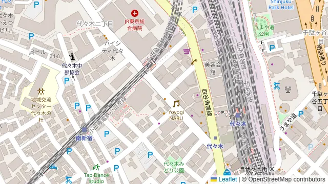 七輪焼肉 安安 代々木店の周辺地図