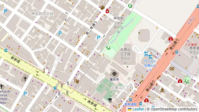 LONGING HOUSE 北青山の周辺地図