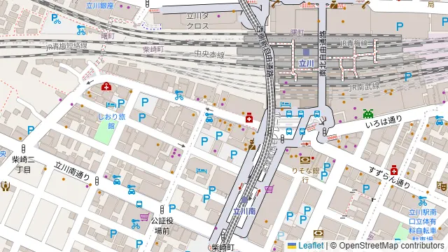 CONA 立川店の周辺地図