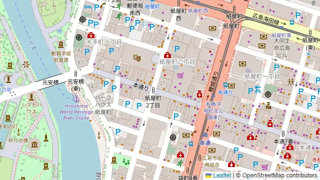 さかな市場 紙屋町店の周辺地図