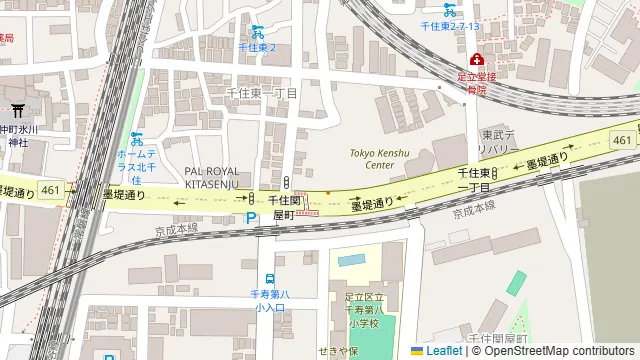 Pizzeria & Trattoria AD’ACCHIO 北千住店の周辺地図