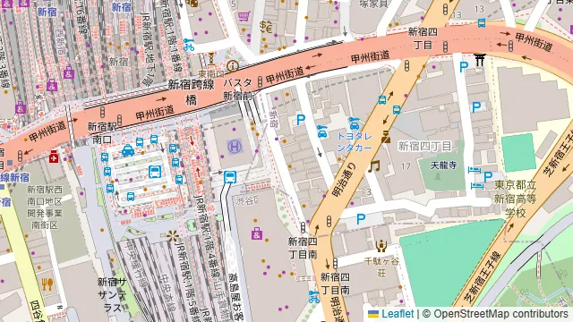 Journal Standard DINING 新宿店の周辺地図