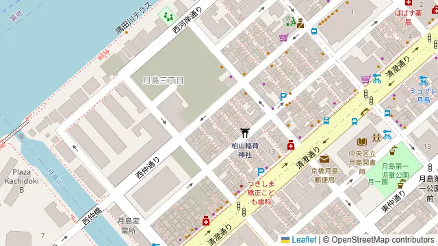 月島美食帖 No.Uの周辺地図