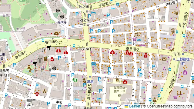 NATULUCK湯島駅前店の周辺地図