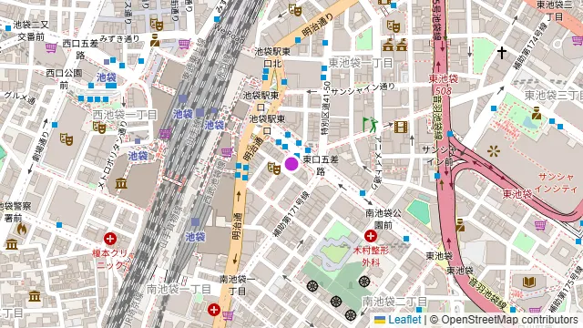 Pizzeria CARTA 池袋の周辺地図