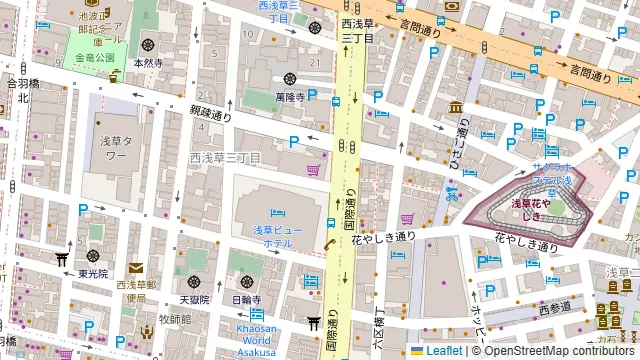 浅草ビューホテル スカイグリルブッフェ武藏の周辺地図