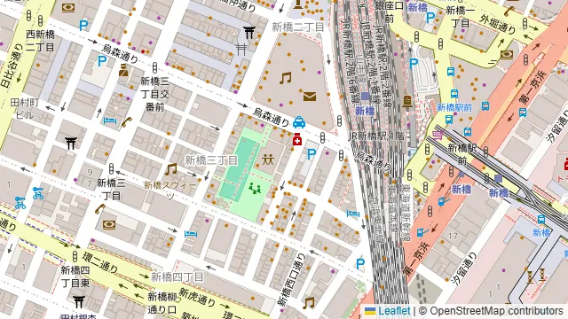 カラオケ ビッグエコー 新橋烏森口店の周辺地図