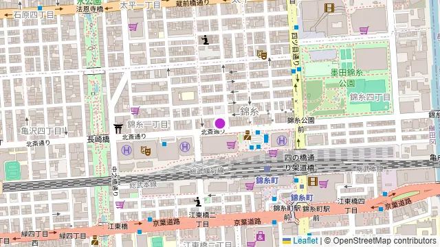 ベルサイユの豚 錦糸町の周辺地図
