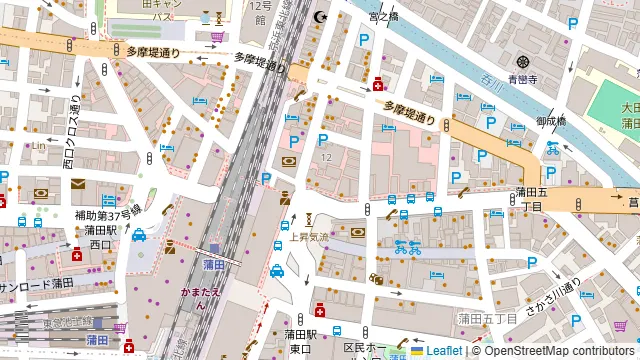 Darts UP(ダーツ アップ)蒲田店の周辺地図