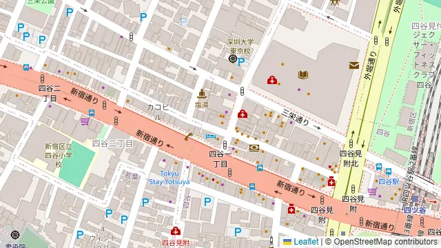満天ノ 秀そば 四ツ谷店の周辺地図