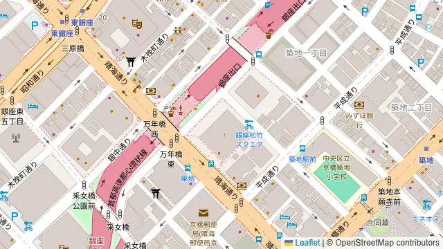 シュマッツ 銀座松竹スクエアの周辺地図