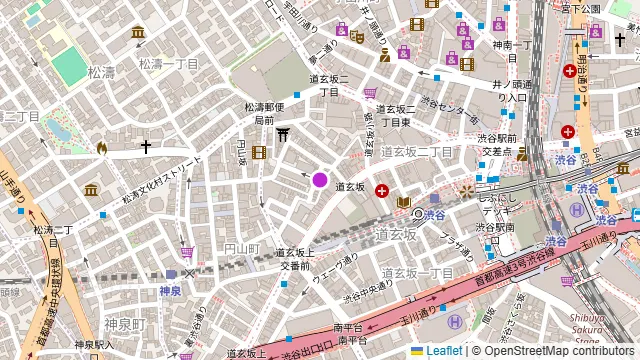 ASOBI BAR COCO 渋谷道玄坂店の周辺地図