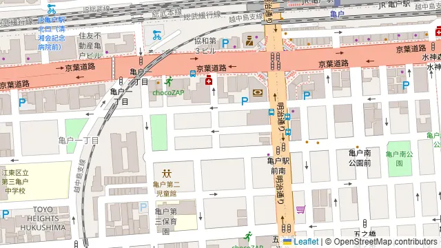 イタリアン 亀戸 Osteria Hanaの周辺地図