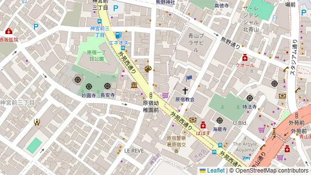 La coccola（外苑前 イタリアン ラコッコラ）の周辺地図