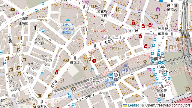 渋谷ピカリエリゾート本店の周辺地図