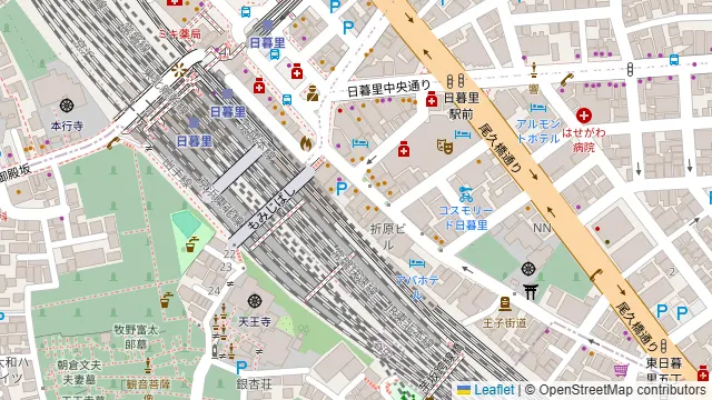 海王酒場の周辺地図