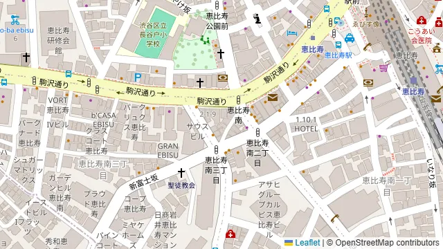 スマートスペース恵比寿 ルーム１の周辺地図