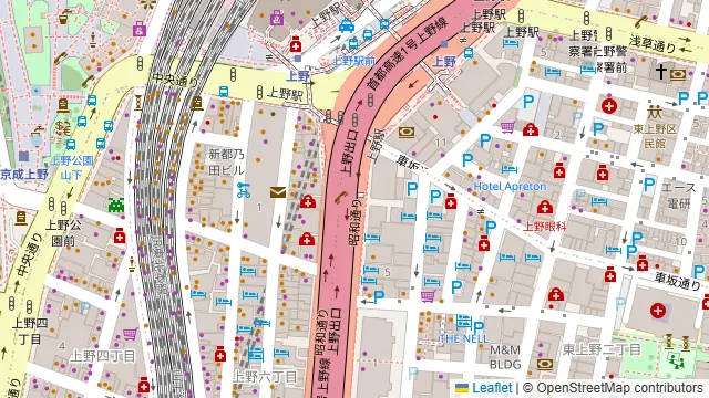 全席個室居酒屋 稲ノ和 上野店の周辺地図