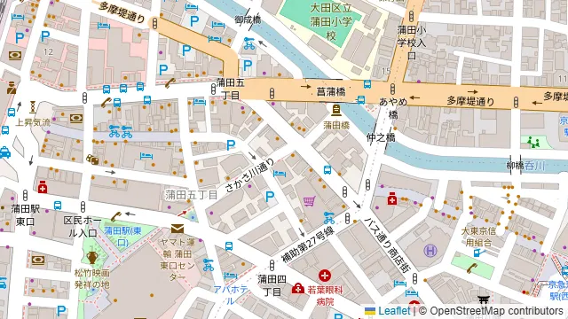 海鮮料理 鮨 魚丁天 蒲田店の周辺地図