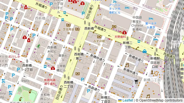 呑んしらふの周辺地図