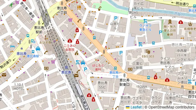 九州蔵 恵比寿店の周辺地図