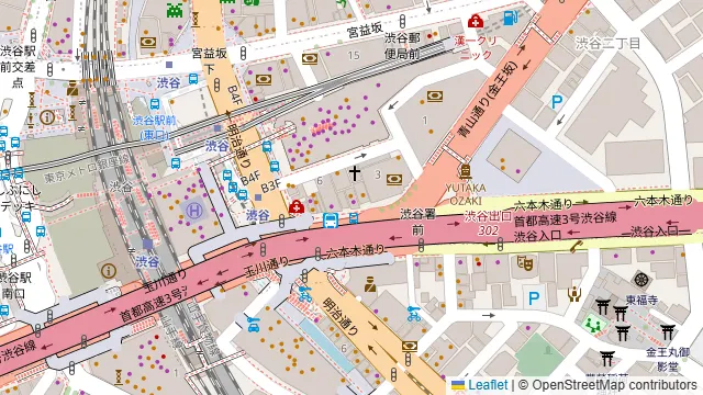 ふれあい貸し会議室 渋谷新生の周辺地図